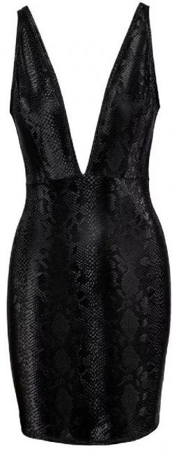 Платье под  кожу  питона Cottelli Dress Snake  цвет черный S Vestalshop.ru - Изображение 3