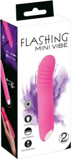 Мини-вибратор Flashing Mini Vibe Pink Vestalshop.ru - Изображение 1