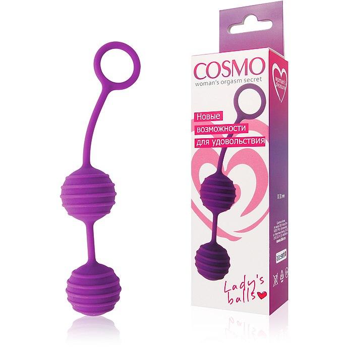 COSMO Вагинальные шарики фиолетовый Vestalshop.ru - Изображение 4