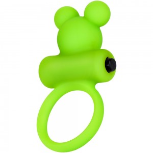 Виброкольцо на пенис A-Toys by TOYFA Chio, силикон, зеленое, 8,1 см, диаметр 3,1 см