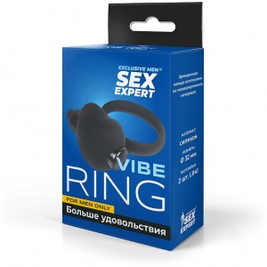 Эрекционное кольцо Sex Expert с вибропулей