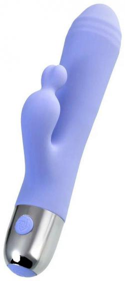 Вибратор с клиторальной стимуляцией Flovetta Crocus, силикон, фиолетовый, 17,5 см Vestalshop.ru - Изображение 1