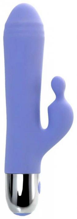 Вибратор с клиторальной стимуляцией Flovetta Crocus, силикон, фиолетовый, 17,5 см Vestalshop.ru - Изображение 3