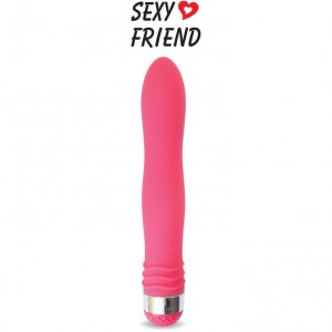 Женский вибратор Sexy Friend розовый, 17,5 см.