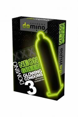 Презервативы 'Domino'  neon green светящиеся 3штуки Vestalshop.ru - Изображение 4