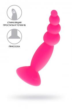 Анальная втулка A-Toys by TOYFA Hild, силикон, розовый, 11 см Vestalshop.ru - Изображение 1