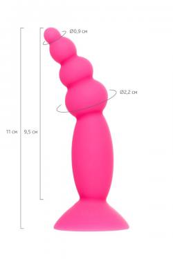 Анальная втулка A-Toys by TOYFA Hild, силикон, розовый, 11 см Vestalshop.ru - Изображение 7