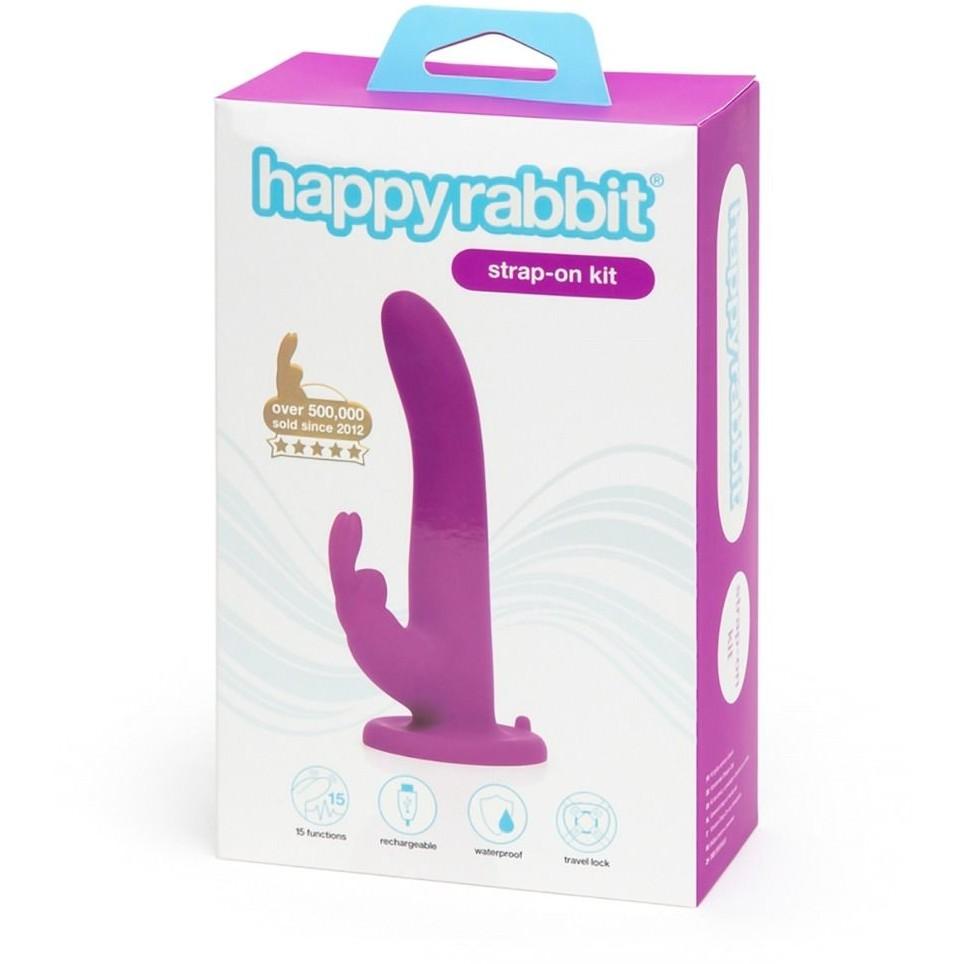 Страпон Happy Rabbit Strap-on Kit фиолетовый Vestalshop.ru - Изображение 4