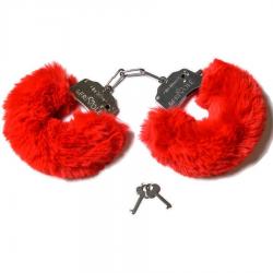 Шикарные наручники с пушистым красным мехом (Be Mine) Vestalshop.ru - Изображение 3