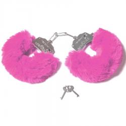 Шикарные наручники с пушистым мехом пастельно розового цвета (Be Mine) Vestalshop.ru - Изображение 1