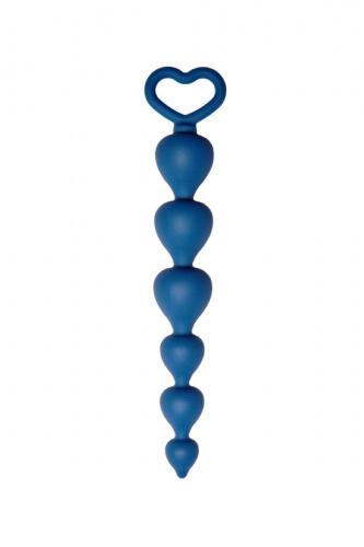 Анальная цепочка Love Beam, силикон, диаметр до 3,2 см, длина 19 , цвет кобальт Vestalshop.ru - Изображение 4