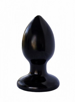 Плаг-массажёр для простаты BLACK MAGNUM 9 в ламинате длина 13 см, диаметр 6.5 см, цвет чёрный