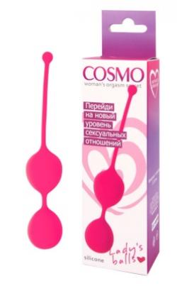 Cosmo Шарики вагинальные D 30 мм, цвет розовый неон
