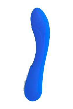 Нереалистичный вибратор L'EROINA by TOYFA Blury, 10 режимов вибрации, силикон, синий, 18,5 см, Ø 3,4 Vestalshop.ru - Изображение 5