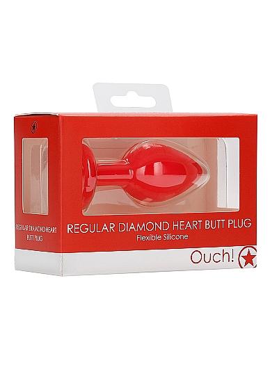 Анальная пробка Diamond Heart Butt Plug