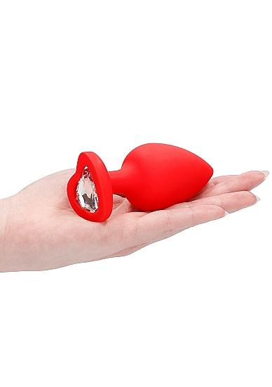 Анальная пробка Extra Large Diamond Heart Butt Plug