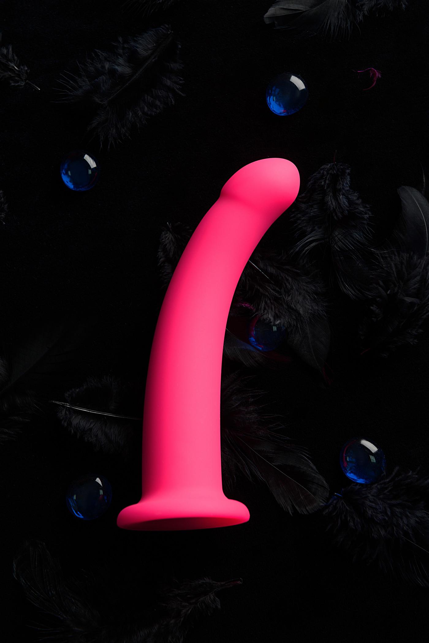 Анальный фаллоимитатор POPO Pleasure by TOYFA  с изгибом M, силикон, розовый, 16,5 см
