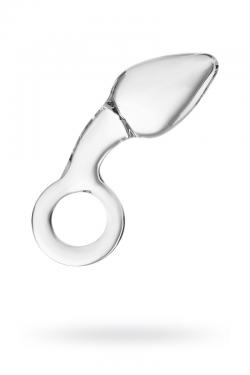 Анальная втулка Sexus Glass, стекло, прозрачная, 14,5 см, Ø 4 см Vestalshop.ru - Изображение 1