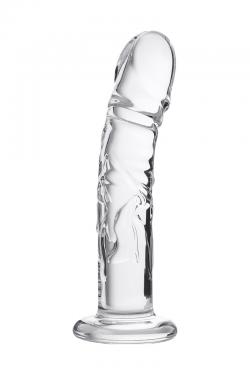 Нереалистичный фаллоимитатор Sexus Glass, стекло, прозрачный, 19,5 см Vestalshop.ru - Изображение 2