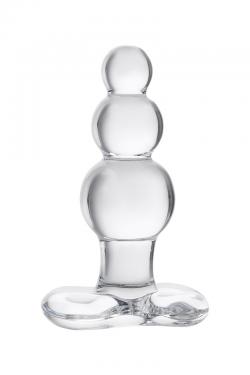 Анальная втулка Sexus Glass, стекло, прозрачная, 10,5 см, Ø 3,5 см Vestalshop.ru - Изображение 2