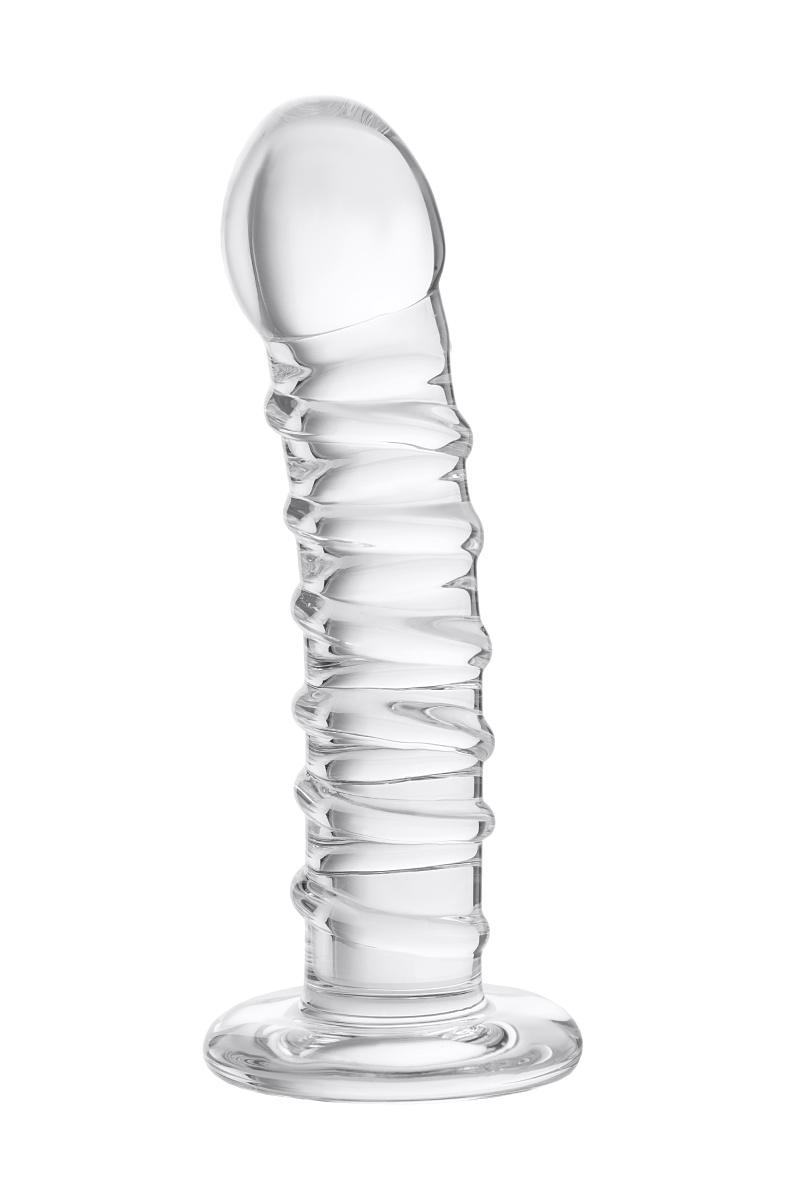 Нереалистичный фаллоимитатор Sexus Glass, стекло, прозрачный, 16 см Vestalshop.ru - Изображение 4