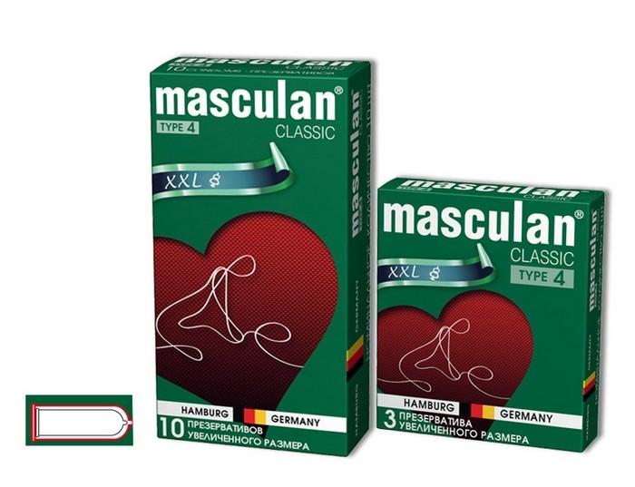 Masculan Презервативы 4 Classic №3, XXL, увеличенного размера