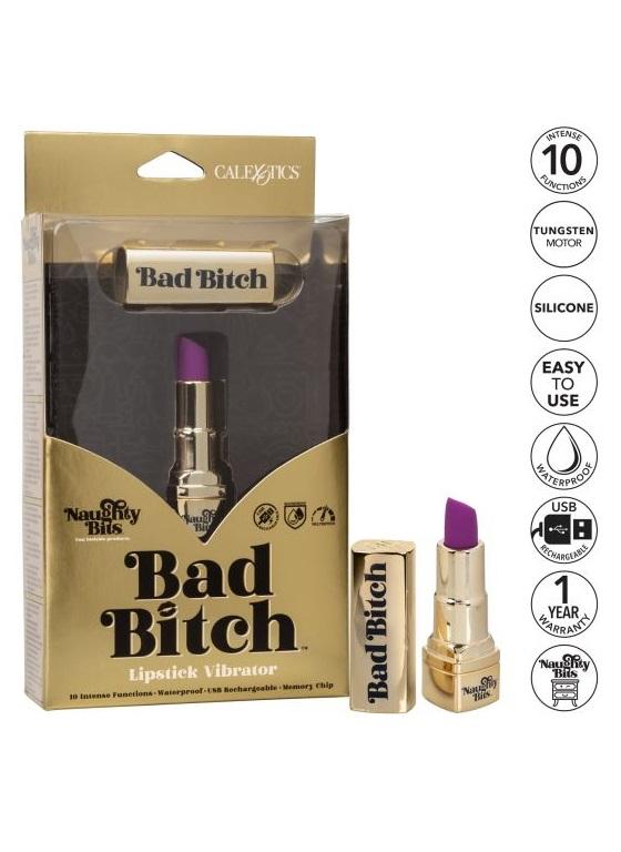 Мини-вибромассажер Naughty Bits Bad Bitch Lipstick