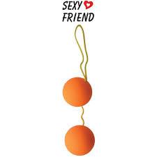 Вагинальные шарики Sexy Friend Balls оранжевые Vestalshop.ru - Изображение 1