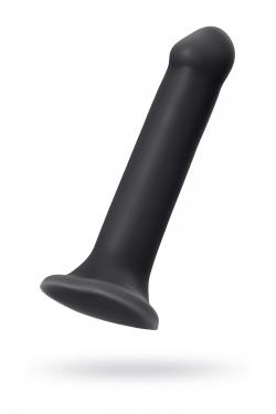 Ремневой нереалистичный страпон на присоске Strap-on-me, XL, силикон, черный, 20 см Vestalshop.ru - Изображение 1