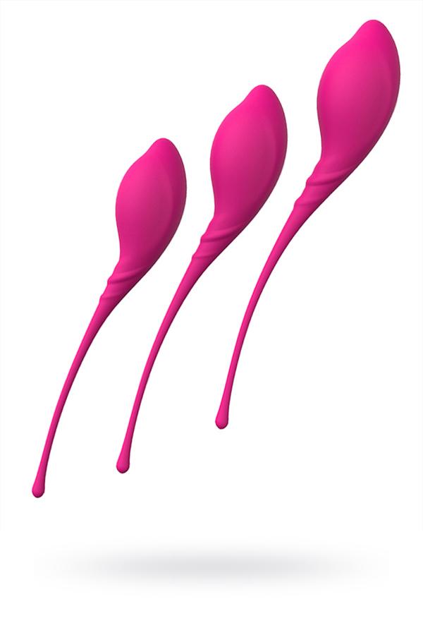 Набор вагинальных шариков S-HANDE LAMBALL, силикон, розовый Vestalshop.ru - Изображение 1
