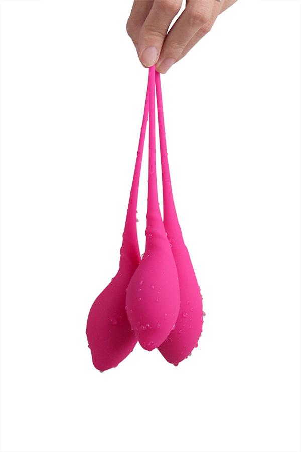 Набор вагинальных шариков S-HANDE LAMBALL, силикон, розовый
