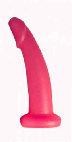 Втулка анальная для простаты гелевая в ламинате L 135 мм D 35 мм, цвет розовый а
