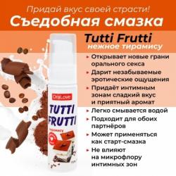 Съедобная гель-смазка "Tutti-frutti " OraLove для орального секса со вкусом тирамису 30г