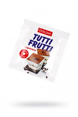 Съедобная гель-смазка TUTTI-FRUTTI для орального секса со вкусом тирамису 4г