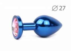 Blueplug small (втулка анальная), L 70 мм D 27 мм, вес 60г, цвет кристалла розовый
