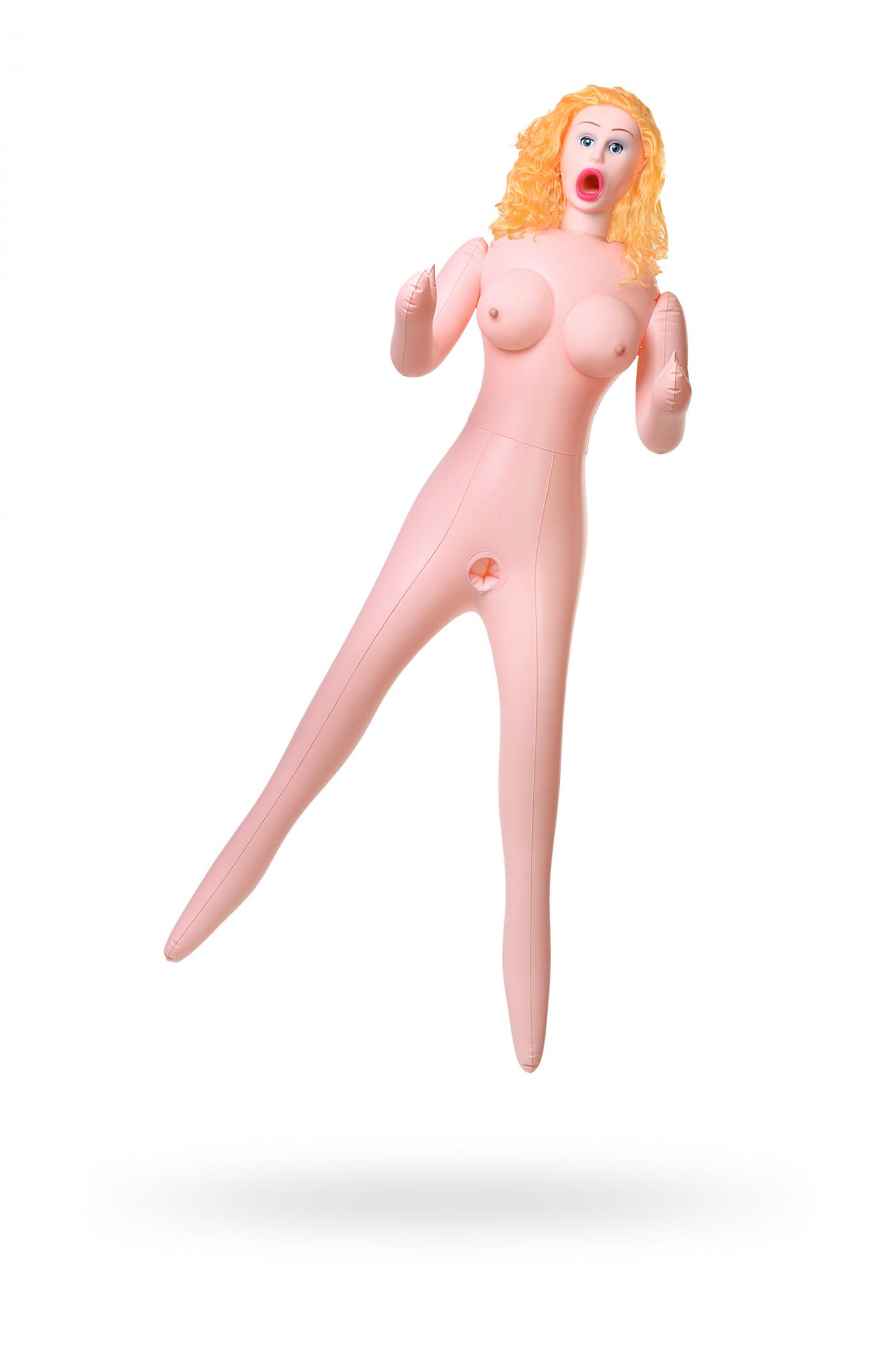 Кукла надувная Celine с реалистичной головой, блондинка, с тремя отверстиями, TOYFA Dolls-X, кибер в Vestalshop.ru - Изображение 1