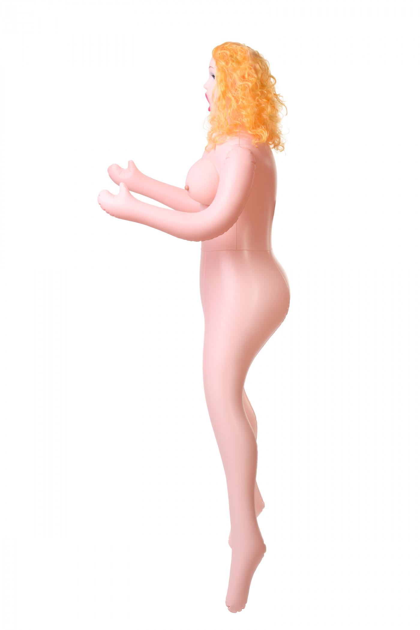 Кукла надувная Celine с реалистичной головой, блондинка, с тремя отверстиями, TOYFA Dolls-X, кибер в Vestalshop.ru - Изображение 1