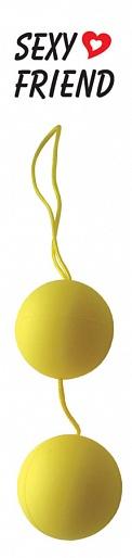 Вагинальные шарики "BALLS" желтые
