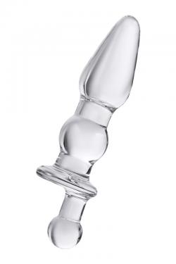 Анальная втулка Sexus Glass, стекло, прозрачная, 17 см, Ø 3,5 см Vestalshop.ru - Изображение 2