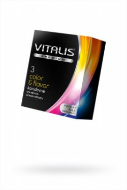 VITALIS №3 Color Презервативы цветные ароматизированные