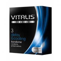 Презервативы Vitalis №3 Delay & Cooling с охлаждающим эффектом