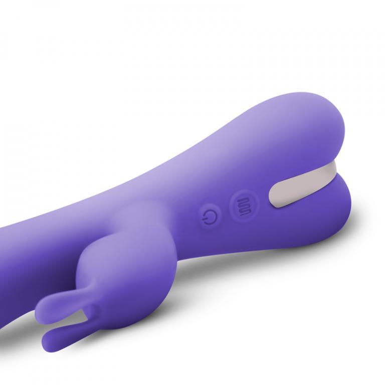 Перезаряжаемый вибратор - кролик Trix Rabbit Vibrator, фиолетовый