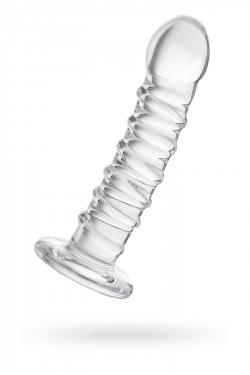 Нереалистичный фаллоимитатор Sexus Glass, Стекло, Прозрачный, 15 см