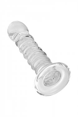 Нереалистичный фаллоимитатор Sexus Glass, Стекло, Прозрачный, 15 см