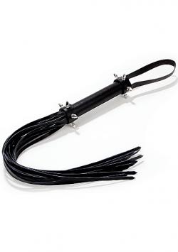 Многохвостая гладкая плеть (флогер) Spiked Leather Whip