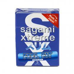 Супер облегающие презервативы SAGAMI Xtreme Feel Fit 3 шт. Vestalshop.ru - Изображение 1