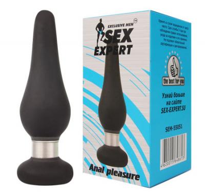 Втулка анальная Sex Expert anal plesure силиконовая, 10 см. Vestalshop.ru - Изображение 1