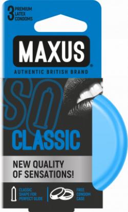Презервативы "MAXUS" CLASSIC №3 (классические) в металлическом кейсе