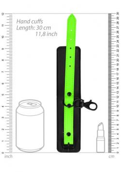 OU733GLOLXLOU733GLOLXLНабор из искусственной кожи для бондажа Thigh Cuffs & Belt - GitD - Neon Green Vestalshop.ru - Изображение 4
