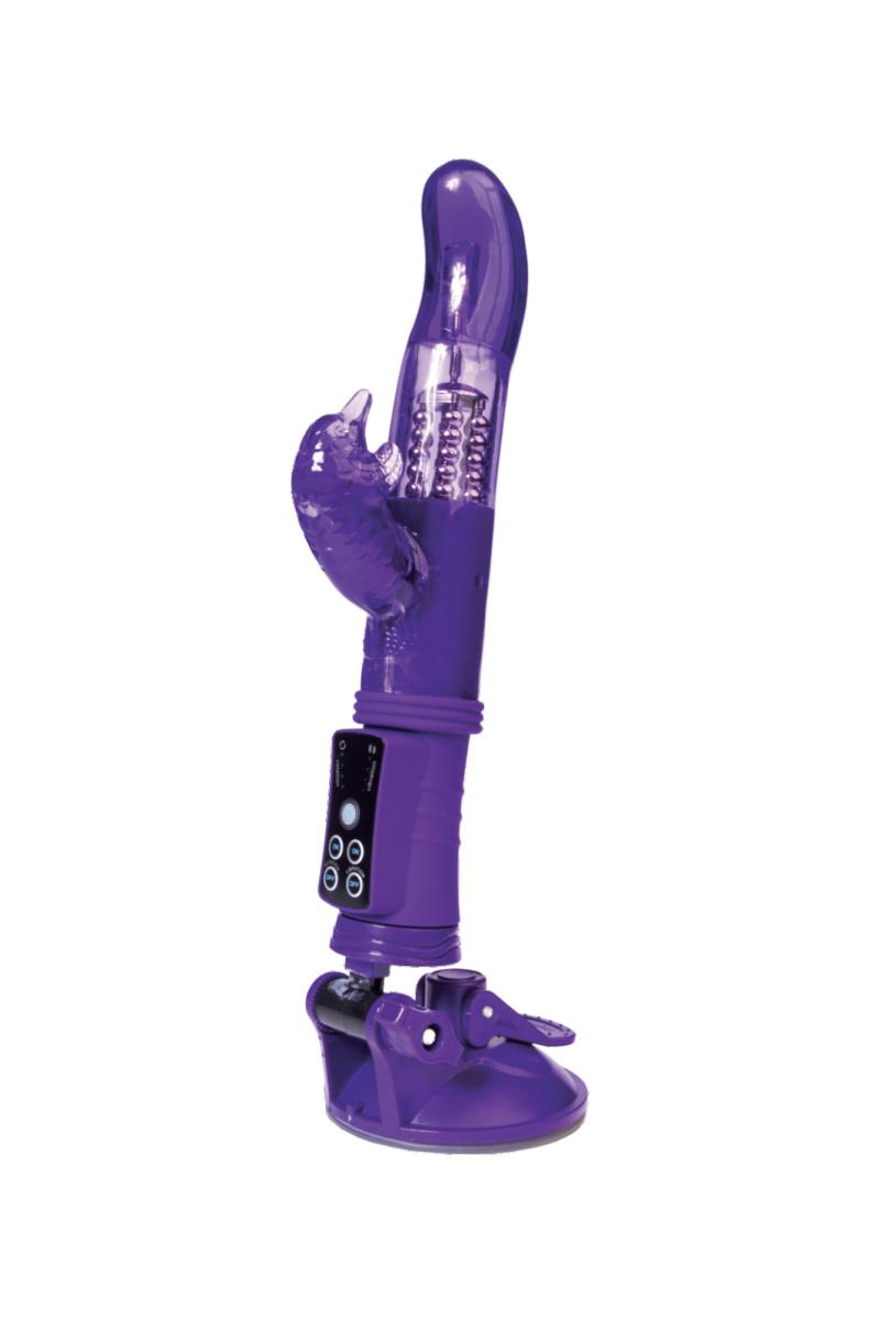 Вибратор с клиторальным стимулятором TOYFA A-Toys, TPR, фиолетовый, 22,5 см Vestalshop.ru - Изображение 5